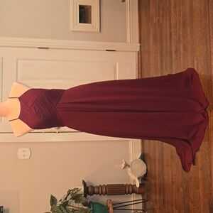Azazie Cabernet Ginger Style Bridesmaid Dress Size A6